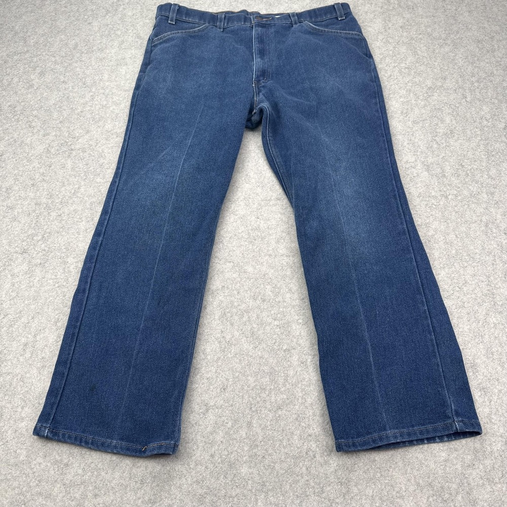 Levis Jeans Mens 40x29 (37x27) Blue Straight Leg Orange Tab Denim Pants *Stain*